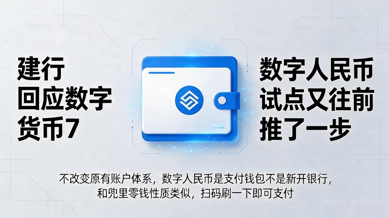 建行回应数字货币7，数字人民币试点又往前推了一步