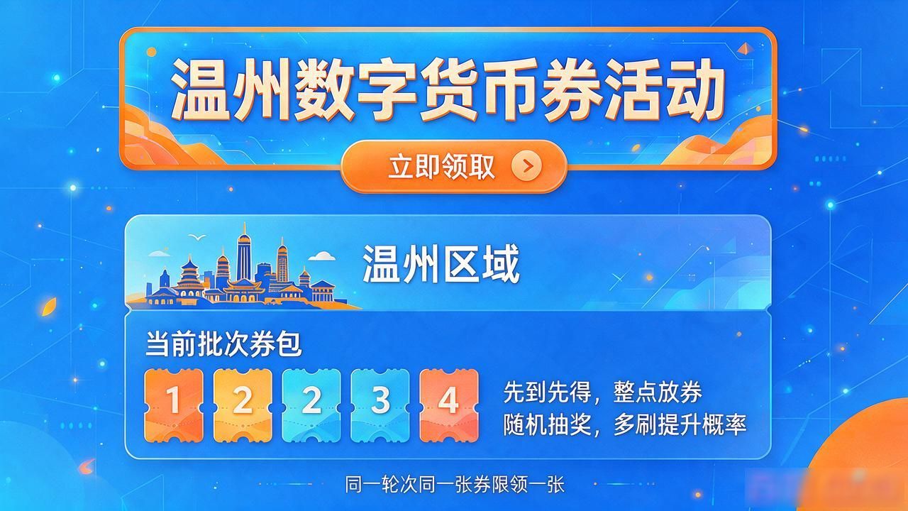 温州数字货币券怎么抢？时间入口技巧一次讲清