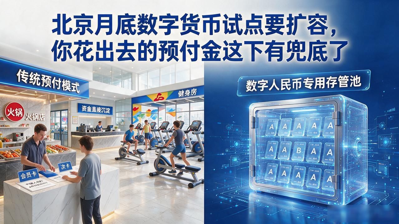 北京月底数字货币试点要扩容，你花出去的预付金这下有兜底了