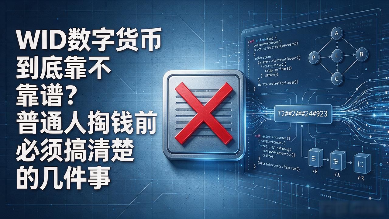 WID用户数据资产化骗局_WID币圈投资分析_WID数字货币怎么样