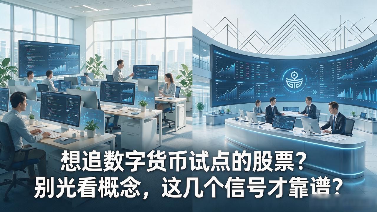想追数字货币试点的股票？别光看概念，这几个信号才靠谱
