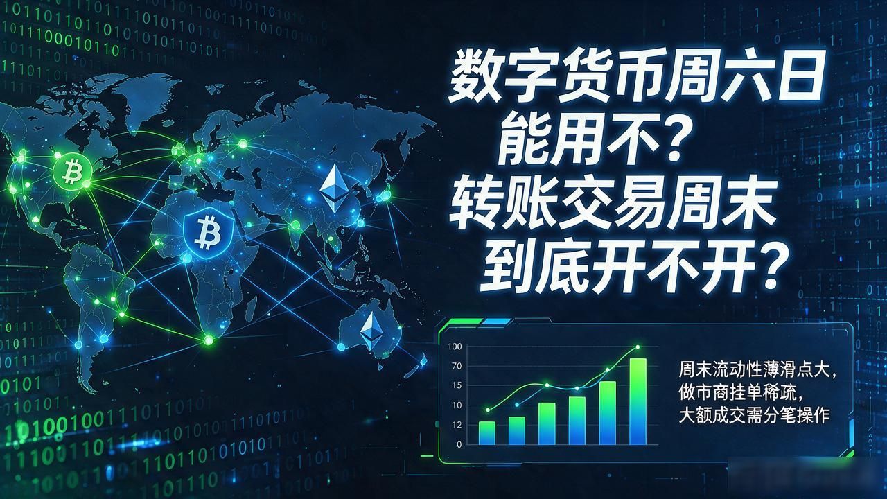 数字货币周六日能用不？转账交易周末到底开不开