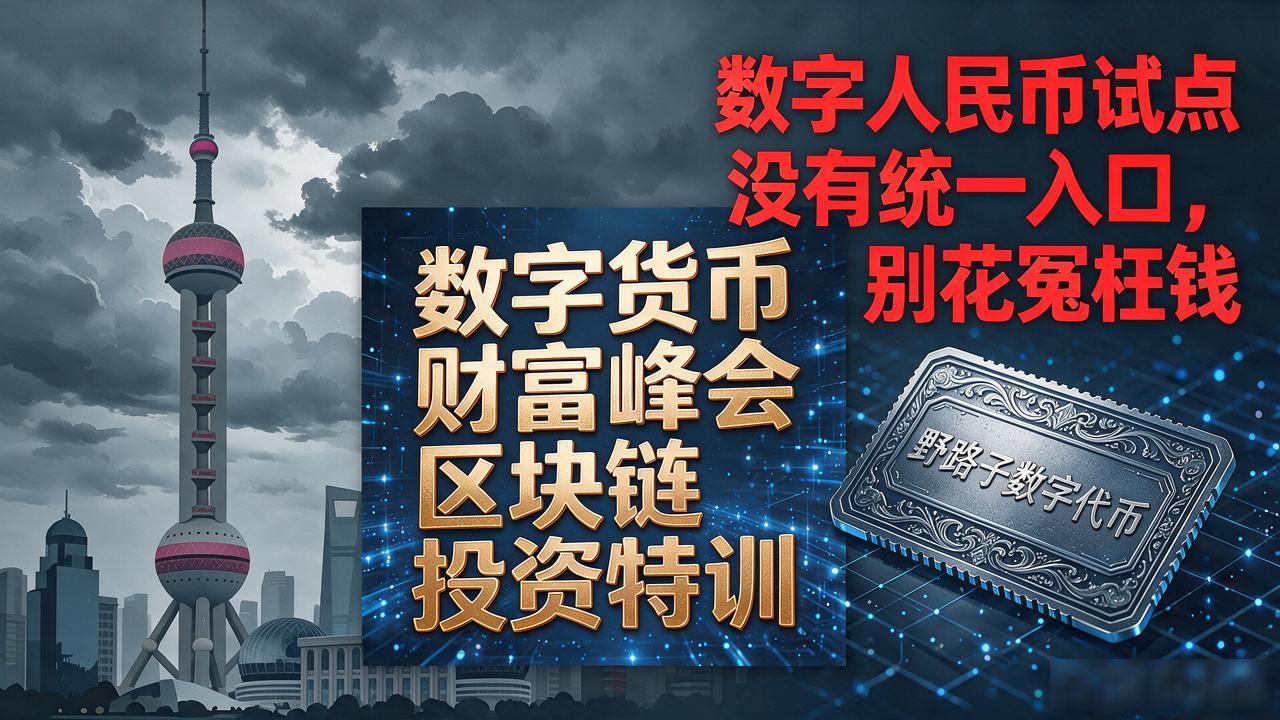 上海怎么报名数字货币？数字人民币试点没有统一入口，别花冤枉钱