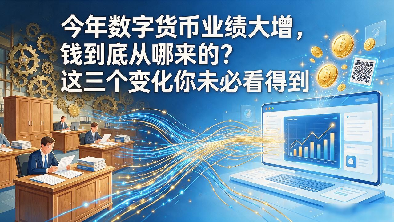 今年数字货币业绩大增，钱到底从哪来的？这三个变化你未必看得到