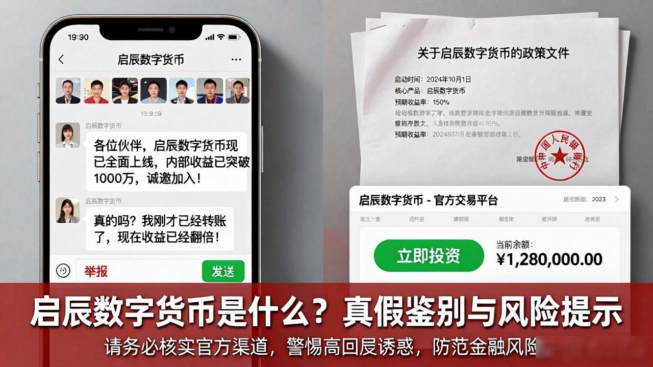 启辰数字货币是什么？真假鉴别与风险提示