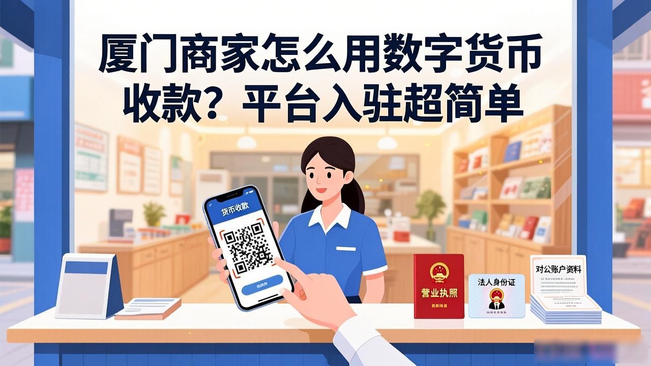 厦门商家怎么用数字货币收款？平台入驻超简单