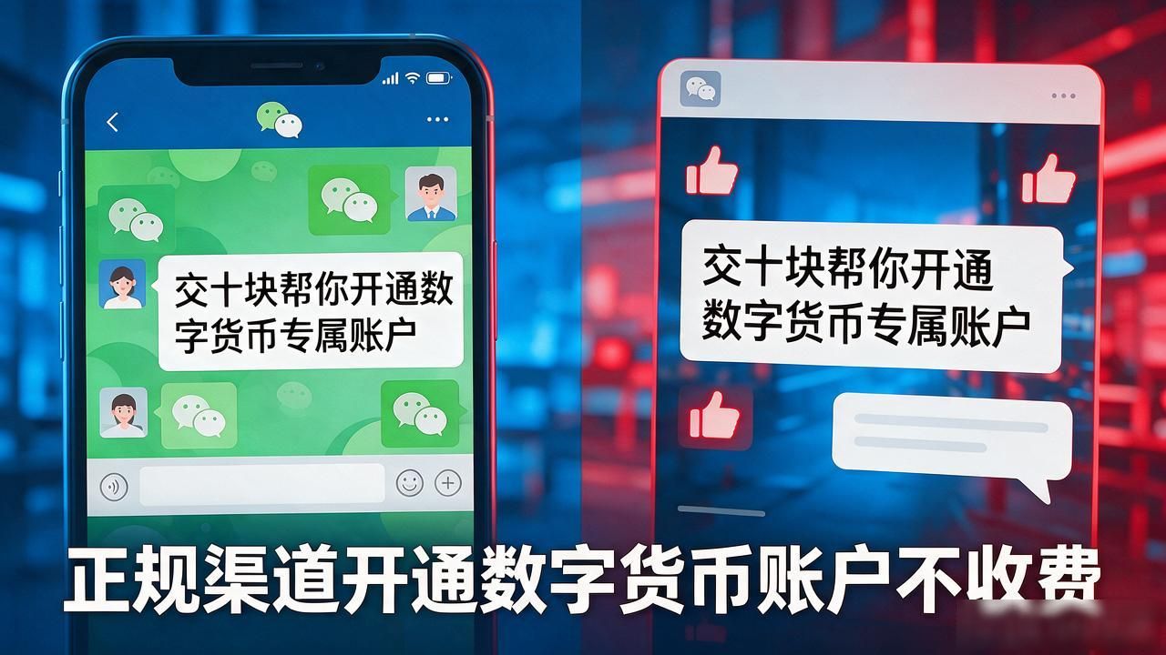 数字货币开通要十元？银行老柜员说正规渠道根本不收费