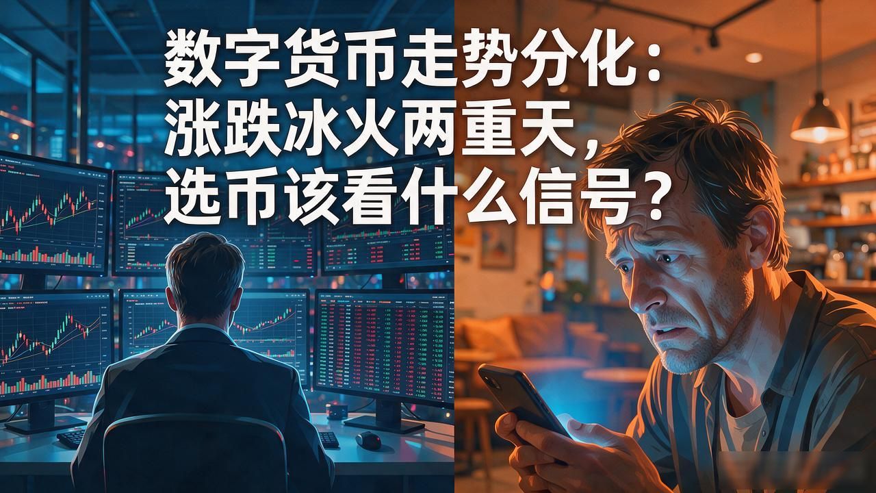 数字货币走势分化：涨跌冰火两重天，选币该看什么信号？
