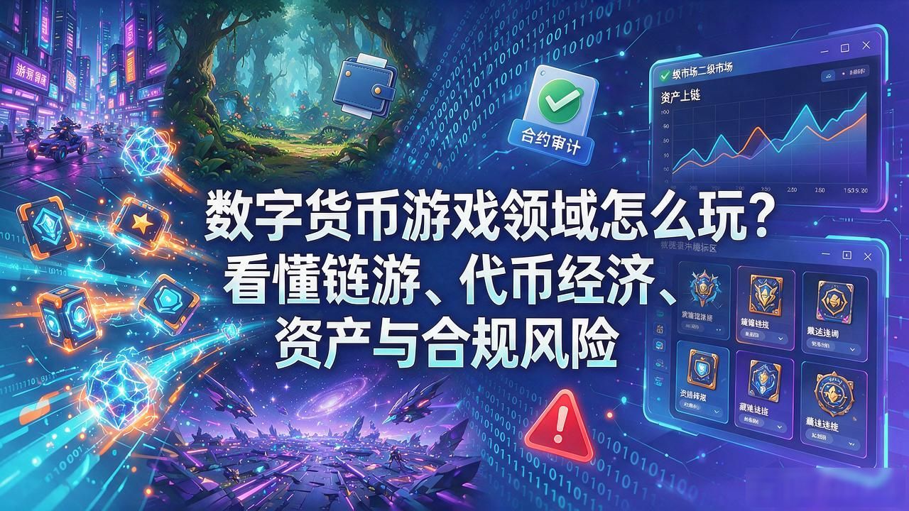 数字货币游戏领域怎么玩？看懂链游、代币经济、资产与合规风险
