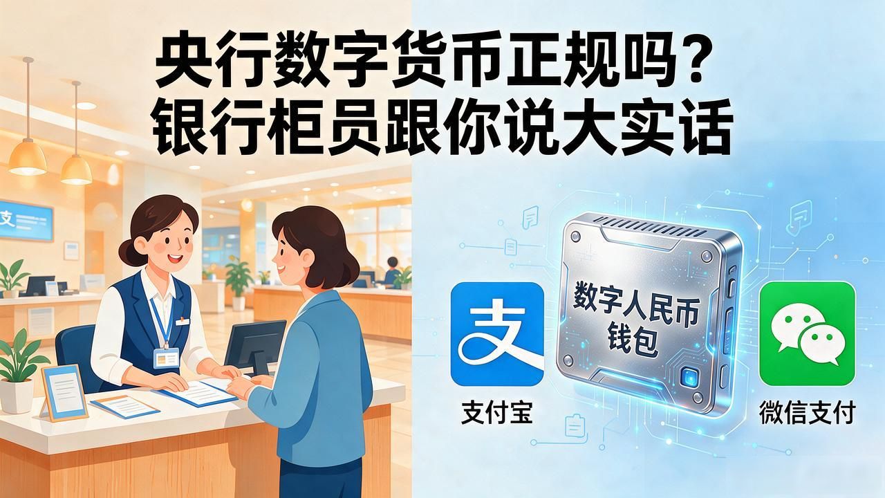 央行数字货币正规吗？银行柜员跟你说大实话