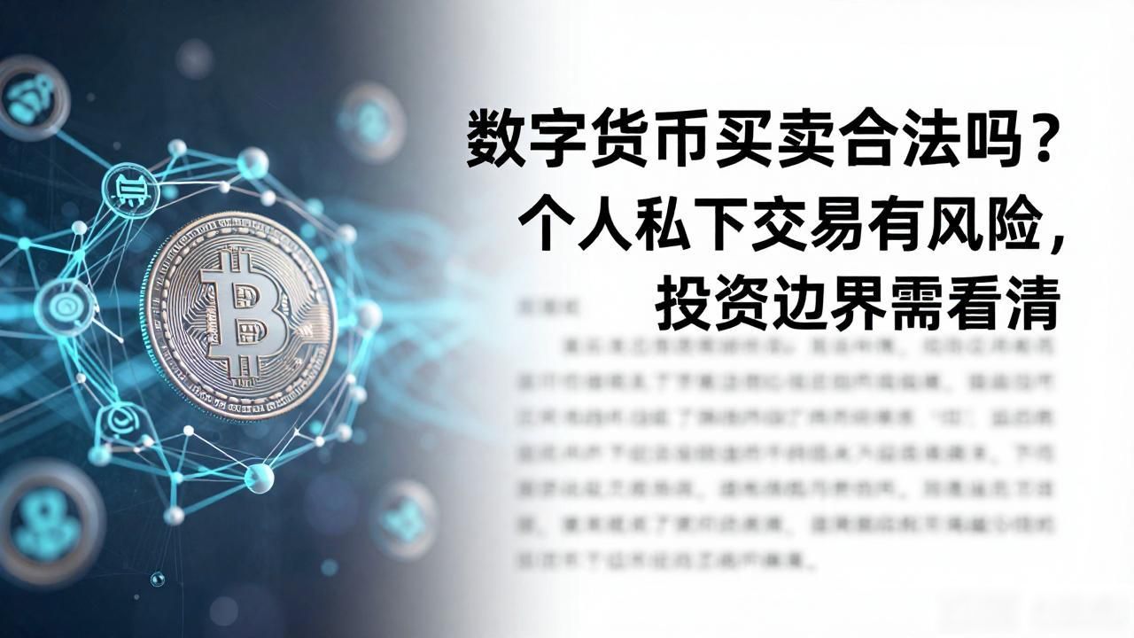 数字货币买卖合法吗？个人私下交易有风险，投资边界需看清