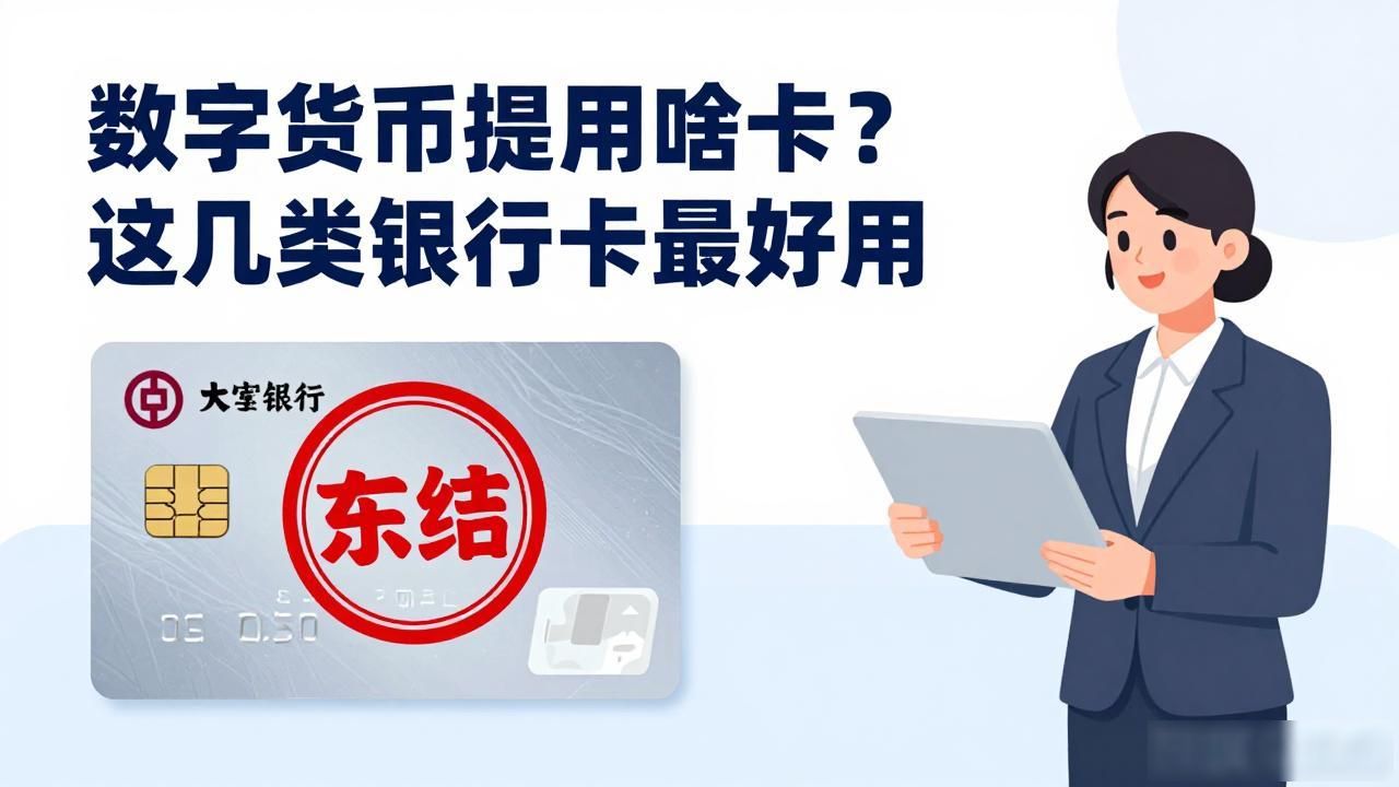 数字货币提现用啥卡？这几类银行卡最好用