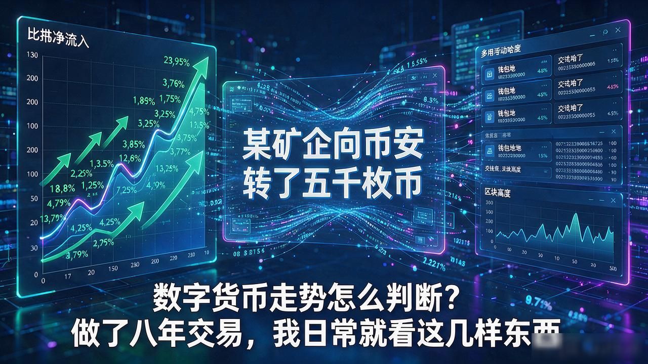 数字货币走势怎么判断？做了八年交易，我日常就看这几样东西