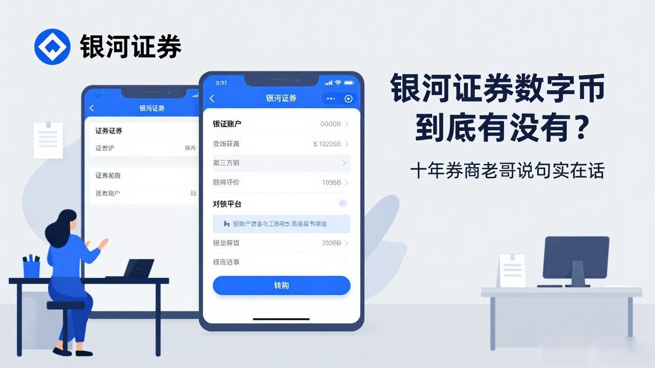 银河证券数字货币到底有没有？十年券商老哥说句实在话